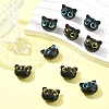 10Pcs 2 Colors Opaque Resin Beads RESI-YW0001-93-4