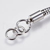 Tarnish Resistant 304 Stainless Steel Round Snake Chain Bracelet Making X-STAS-F139-056P-B-3