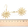 Sun 304 Stainless Steel Dangle Earrings EJEW-C142-10G-5