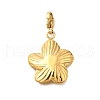 Flower 304 Stainless Steel Pendant Decorations STAS-R159-14G-1