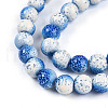 Transparent Baking Painted Glass Beads Strands DGLA-N009-8mm-07-4