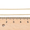 Brass Cardano Chain Necklaces for Women Men NJEW-Z068-06G-5