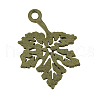 Autumn Theme Tibetan Style Alloy Pendants TIBEP-Q064-20AB-NR-2