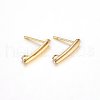 Ion Plating(IP) 304 Stainless Steel Stud Earring Findings STAS-H467-05G-1