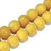 Natural White Jade Round Bead Strands G-P070-29-6mm-2