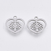 Non-Tarnish 201 Stainless Steel Pendants STAS-T044-80P-1