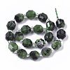 Natural Ruby in Zoisite Beads Strands G-R462-08-2