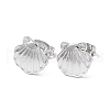 304 Stainless Steel Shell Stud Earrings for Women EJEW-I285-13P-1