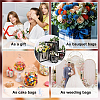 Square Paper Gift Tote Bags with Plastic Visible Window ABAG-WH0051-10B-7