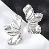 Non-Tarnish 304 Stainless Steel Stud Earrings for Women EJEW-Z057-01P-3