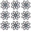 SUNNYCLUE 12Pcs Silicone Focal Beads SIL-SC0001-91-1