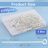 SOFPLATE 600Pcs Brass Eye Pin KK-SP0001-69B-S-2