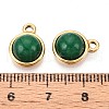 Natural Green Aventurine Half Round Charms STAS-N109-213C-G-3