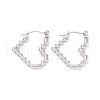 Non-Tarnish 304 Stainless Steel Hoop Earrings for Women EJEW-F287-06P-1