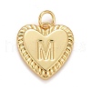 Rack Plating Real 18K Gold Plated Brass Pendants KK-E260-01G-M-1