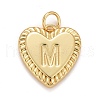 Rack Plating Real 18K Gold Plated Brass Pendants KK-E260-01G-M-1