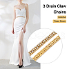 Fashewelry Zinc Alloy Rhinestone Strass Chains FIND-FW0001-31G-13