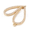 Eco-Friendly Rack Plating Brass Micro Pave Cubic Zirconia Pendants KK-F835-05G-3