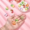 30Pcs Opaque Resin Imitation Food Cabochons CRES-CJ0001-59-4