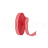 AHADERMAKER 25 Yards Polyester Striped Ribbons DIY-GA0006-85-8