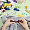 DICOSMETIC 28Pcs 7 Colors Polypropylene Buttons FIND-DC0005-11-5