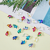 SUPERFINDINGS 35Pcs 7 Colors Transparent Glass Beads GLAA-FH0001-68-4