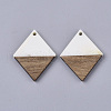 Resin & Walnut Wood Pendants RESI-Q210-009A-A02-2