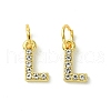 Rack Plating Alloy Rhinestone Pendants PALLOY-S187-01L-1