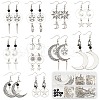 SUNNYCLUE DIY Sun Moon Earring Making Kit DIY-SC0020-34-1