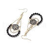 Alloy Enamel & Imitation Austrian Crystal Dangel Earrings EJEW-TA00482-4