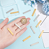 BENECREAT 12Pcs 2 Colors 304 Stainless Steel Connector Charms STAS-BC0003-79-3