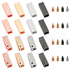 WADORN 16 Sets 4 Colors Alloy Bag Decorative Edge Buckles FIND-WR0008-80-1