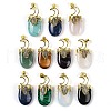 Natural & Synthetic Mixed Gemstone Pendants G-L524-17G-1