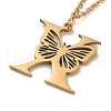 PVD Vacuum Plating 201 Stainless Steel Necklaces NJEW-R267-01X-G-3