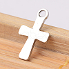 304 Stainless Steel Tiny Cross Charms STAS-G170-09P-2