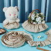 Cotton Pleated Lace Trim Ribbon OCOR-WH0097-25A-5