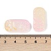 Spray Painted Transparent Glass Connector Charms X1-GLAA-H035-06B-3