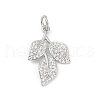 Brass Micro Pave Cubic Zirconia Pendants KK-U062-25P-1