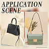 WADORN 8 Sets 4 Colors Alloy D Ring Clasps with PU Leather Tab FIND-WR0010-68-7