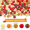 SOFPLATE Thanksgiving Day Theme 1500Pcs 5 Colors Opaque Acrylic Beads MACR-SP0001-01A-03-2