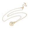Brass Twelve Constellations Tarot Pendant Necklaces NJEW-Q006-01L-G-2