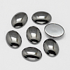 Non-magnetic Synthetic Hematite Cabochons X-G-P162-04-13x18mm-1