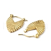 Ion Plating(IP) 304 Stainless Steel Teardrop Thick Hoop Earrings for Women EJEW-I284-16G-2