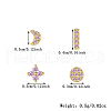 4 Pcs Elegant S925 Sterling Silver Stud Earrings ZH2190-3
