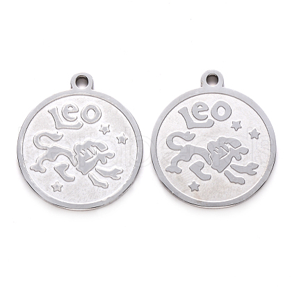 Non-Tarnish 201 Stainless Steel Pendants STAS-R106-07-1