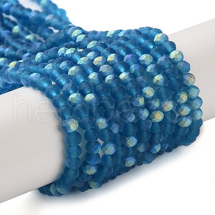 Imitation Jade Glass Beads Strands EGLA-YW0003-19A-23-1