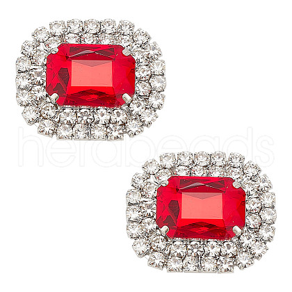 Alloy Rhinestone Shoe Decorations FIND-WH0126-417A-1