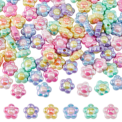 DICOSMETIC 84PCS 6Colors Opaque Acrylic Beads SACR-DC0001-14-1