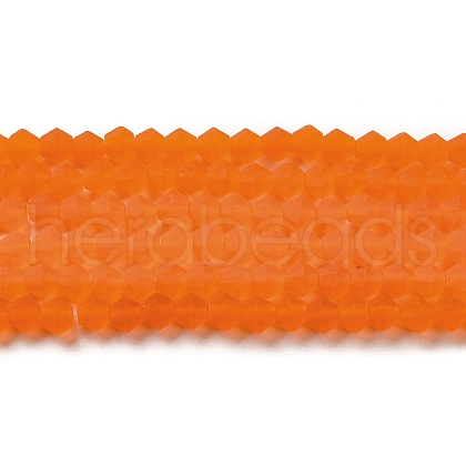 Imitate Austrian Crystal Frosted Glass Beads Strands EGLA-A039-T6mm-MD11-1