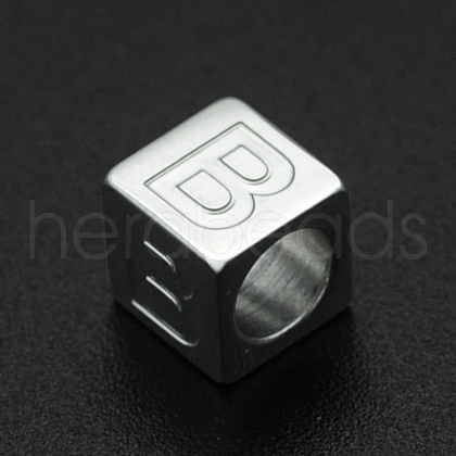 Non-Tarnish 201 Stainless Steel European Beads STAS-N090-LA062-B-1
